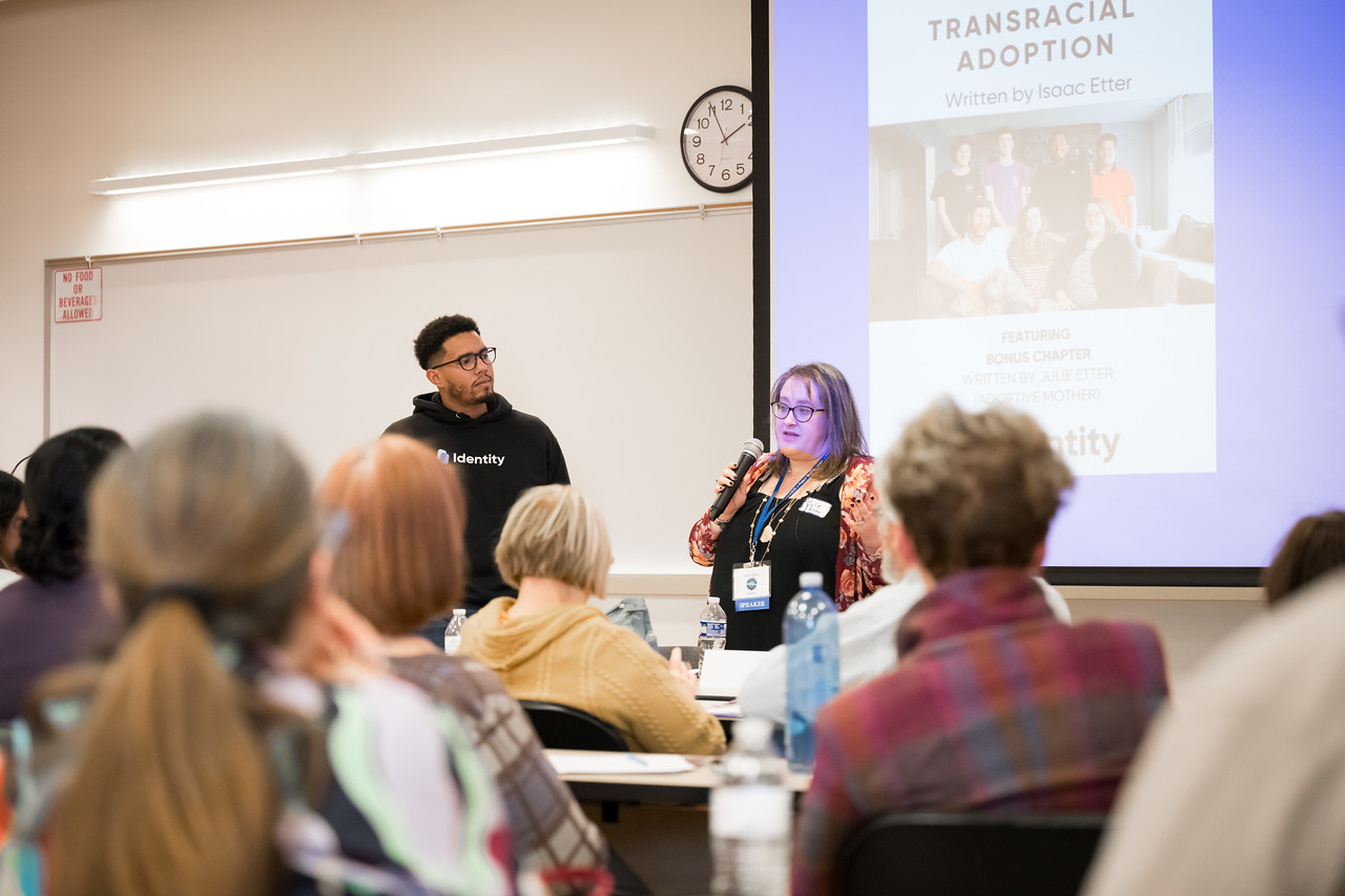 Isaac and Julie Etter presenting